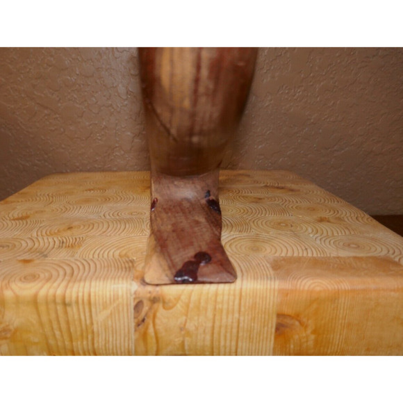 Wood Hand Carved Kwanza Kinara 7 Branches Candle Holder - Picture 9 of 16